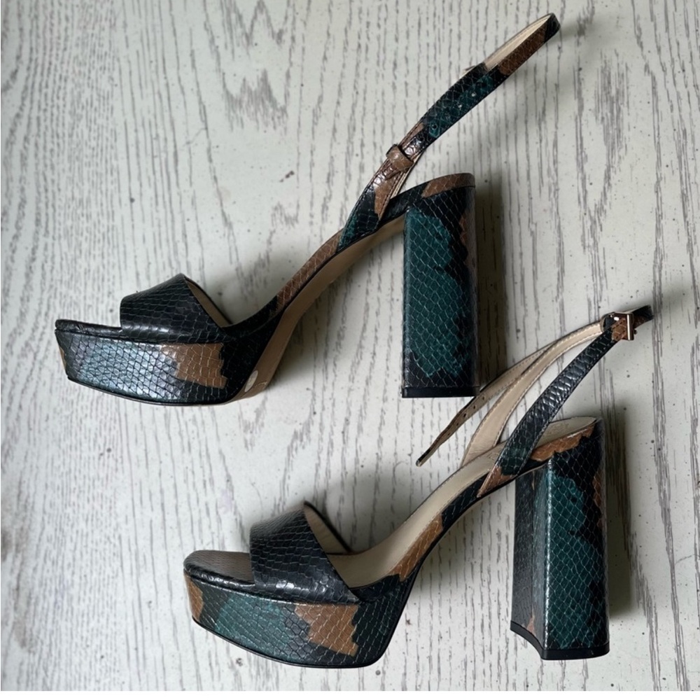 Vince Camuto Chastin Platform Sandal, Animal Print, Size 7 NWOT - Picture 2 of 4